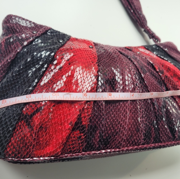 Nine West clutch in red, burgundy and purple - Picture 5 of 7